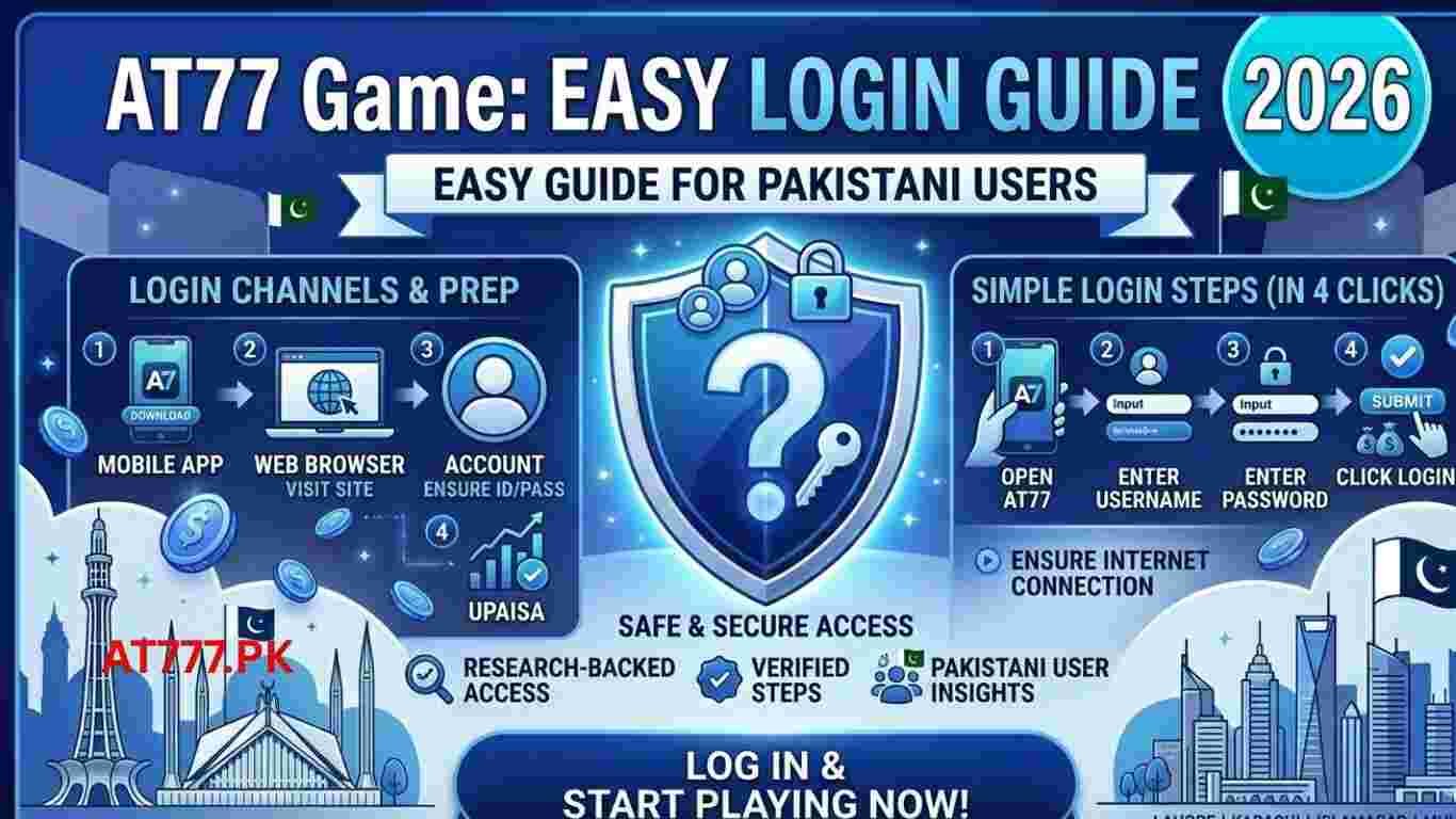 AT77 Game Login Process | Easy Guide for Pakistani Users